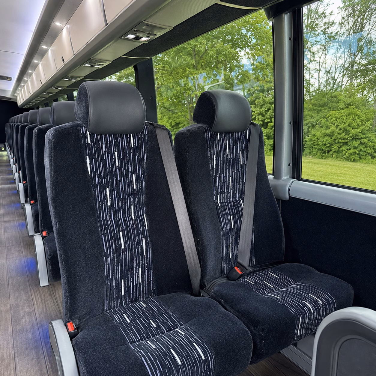 fort lauderdale charter bus services interior